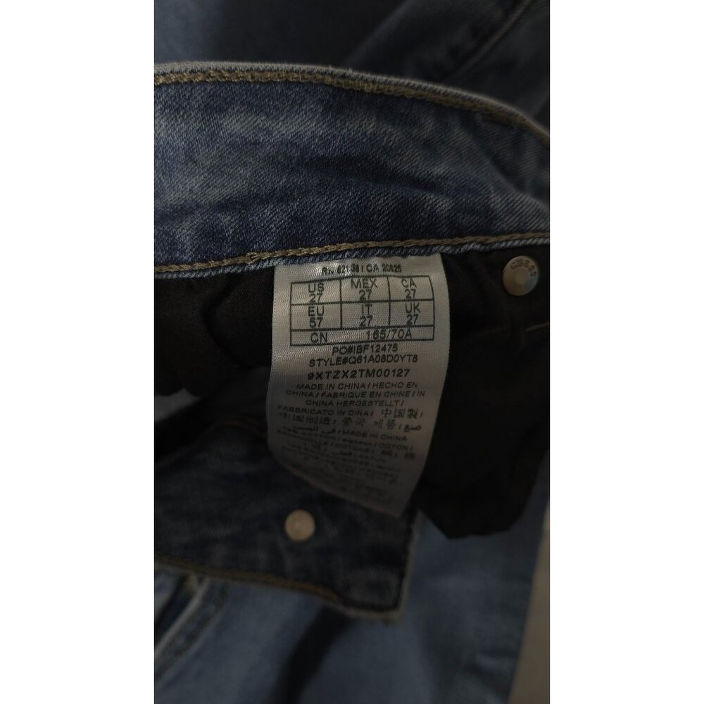 Guess Los Angeles Distressed Skinny Jeans Size 27 Blue Denim Womens - Picture 4 of 7